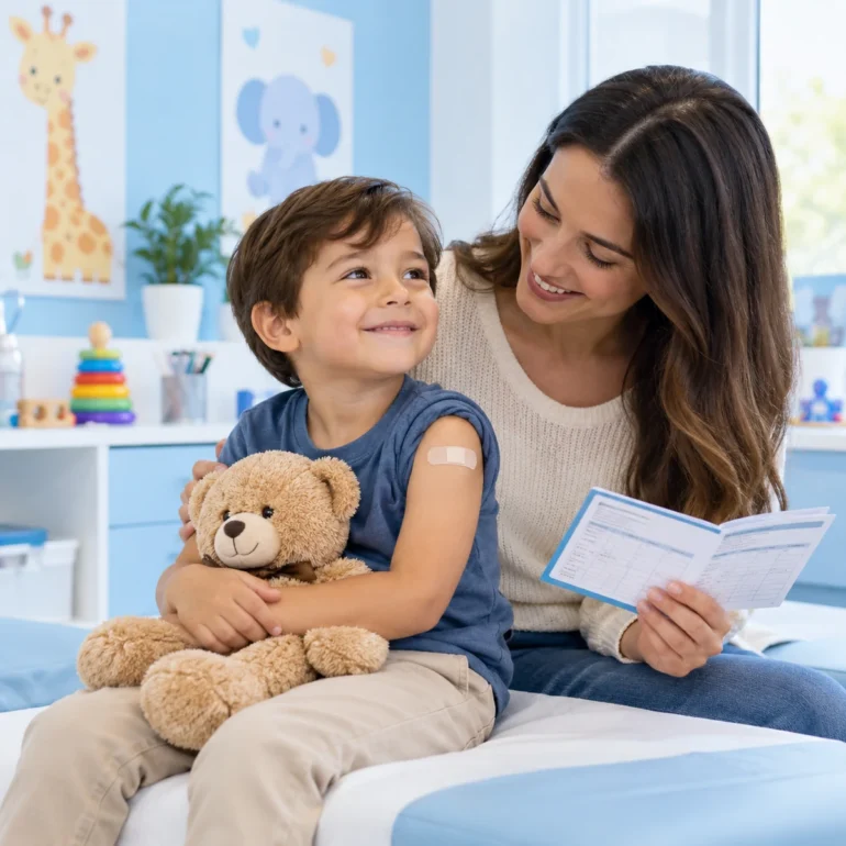 Vacunación y prevención — imagen de demostración de Pediatría